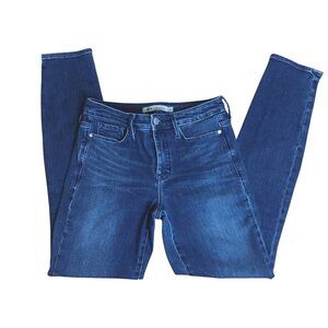 ATHLETA Sculptek Blue Straight Leg Stretch Denim Jean 2 Clean Minimalist 28 x 29